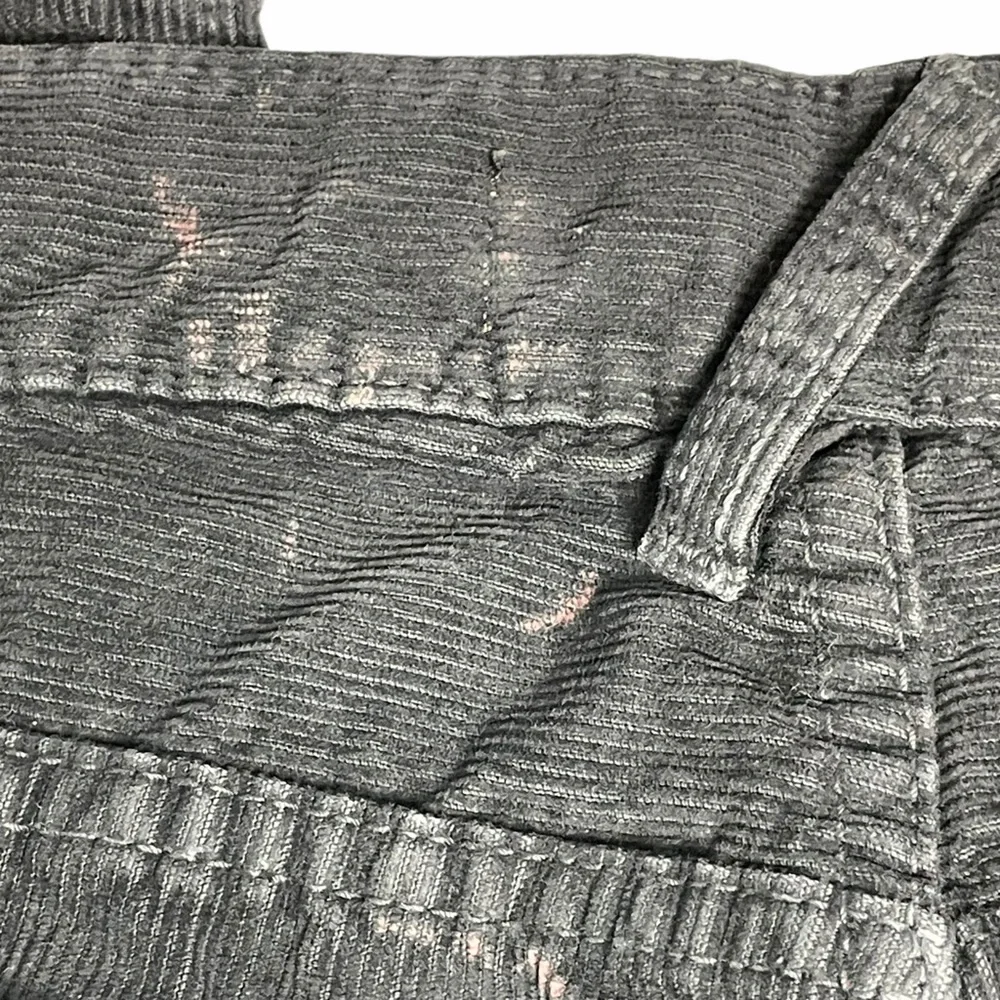 Joe's Jeans Classic Fit Corduroy Distressed Black Pants Size 32x30